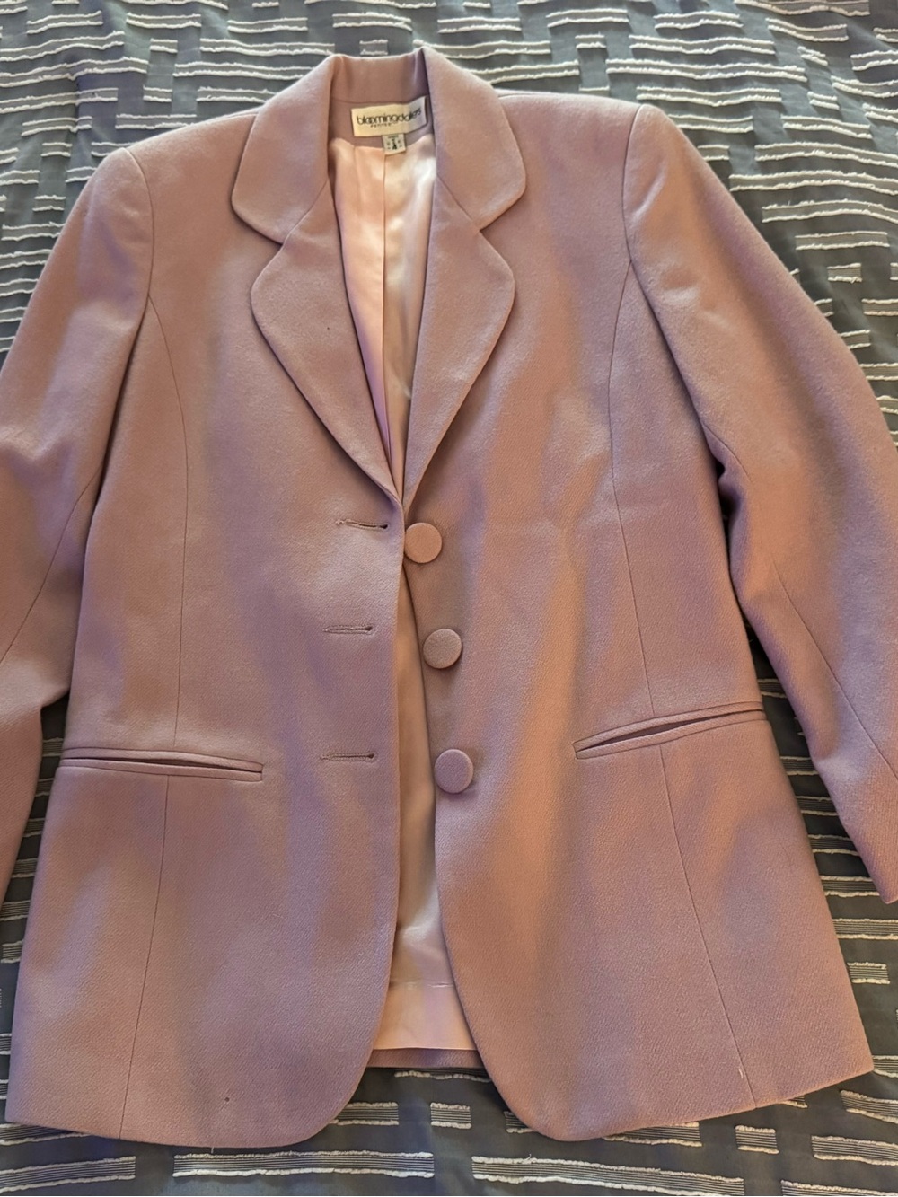 Vintage 90s Bloomingdale's Pure Wool Blazer